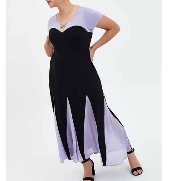 TORRID NWT LITTLE MERMAID - URSULA MAXI DRESS - Picture 2 of 6